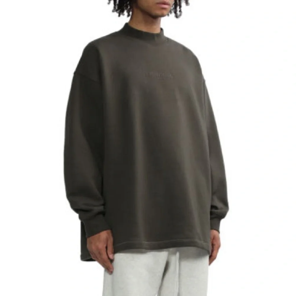 New ESSENTIALS fear of god relaxed fit crew neck long sleeve sweatshirt top